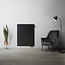 H90 x B40 T11 - Paneelradiator C6 vlakke voorzijde Mat Zwart