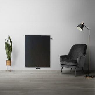 Copa H90 x B40 T22 - Paneelradiator C8 vlakke voorzijde Mat Zwart