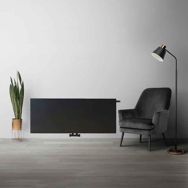 H40 x B160 T33 - Paneelradiator C8 vlakke voorzijde Mat Zwart