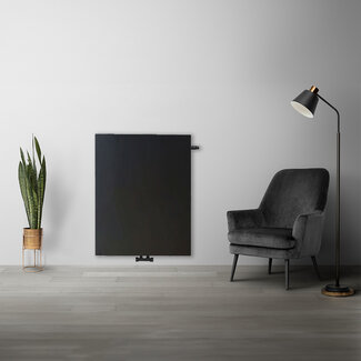 Copa H90 x B80 T33 - Paneelradiator C8 vlakke voorzijde Mat Zwart