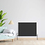 H50 x B60 T11 - Paneelradiator C4 geribbelde voorzijde Mat Zwart