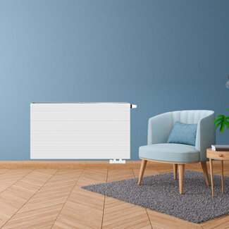 Copa H60 x B80 T11 - Paneelradiator C6 gegroefde voorzijde Wit