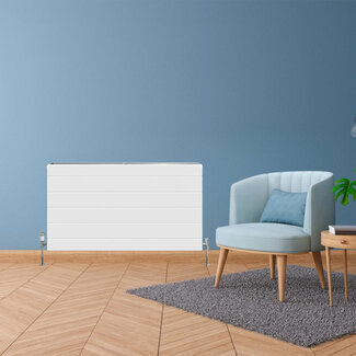 Copa H40 x B260 T22 - Paneelradiator C4 gegroefde voorzijde Wit