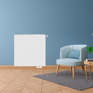 Copa H90 x B80 T11 - Paneelradiator C6 gegroefde voorzijde Wit