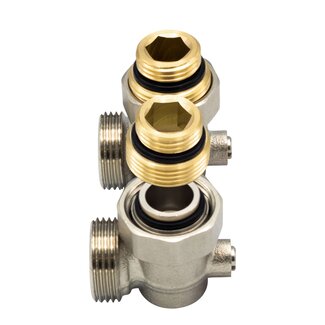Isorad Aansluitblok met Muuraansluiting 3/4 EK - 1/2 - MV
