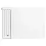 H30 x B200 cm FLAT radiator voorplaat - Wit (Ral 9016)