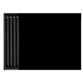 Magna H60 x B200 cm  FLAT radiator voorplaat - Zwart (Ral 9005)