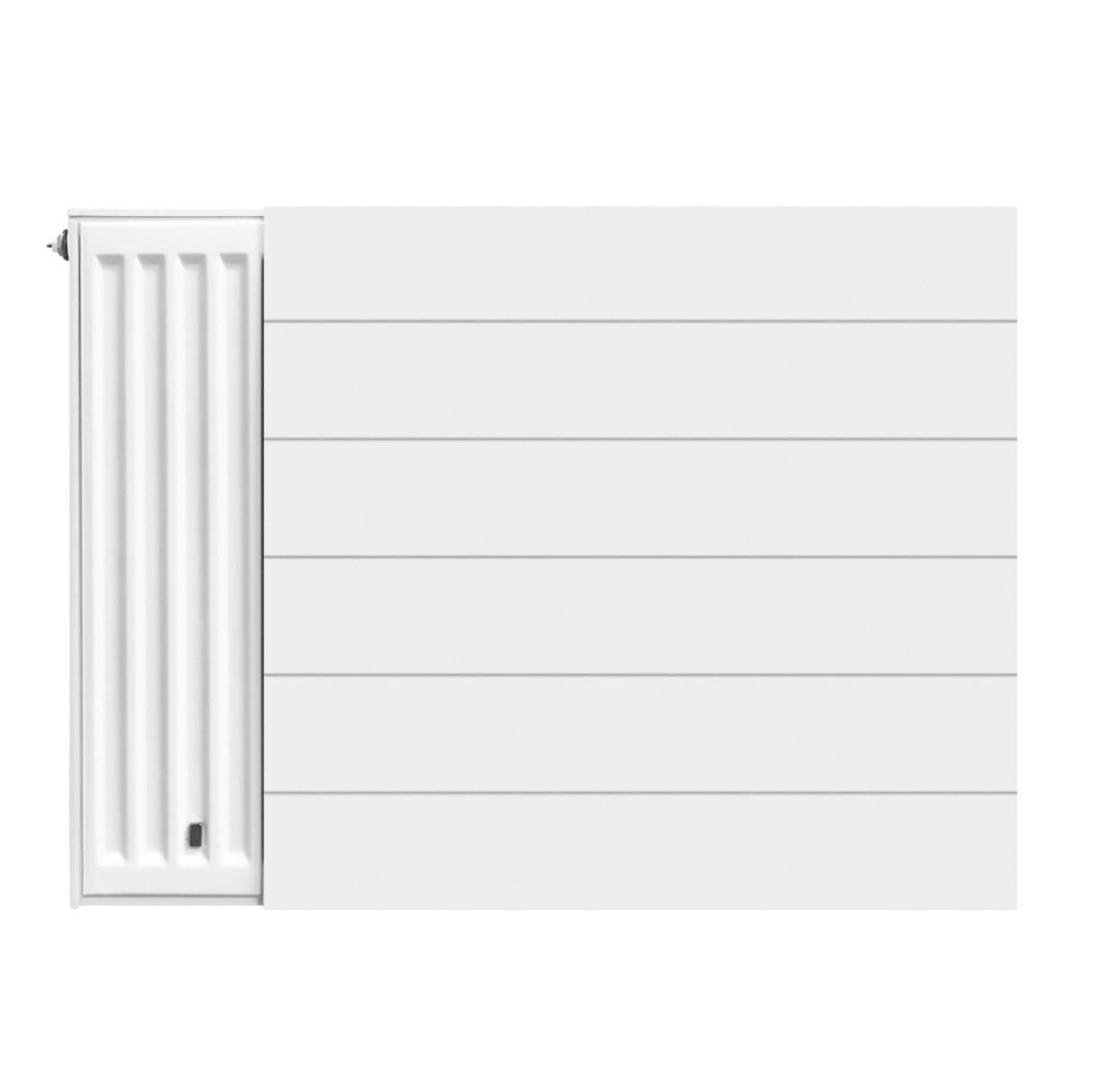 Magna H60 x B200 cm LINEA radiator voorplaat - Wit (Ral 9016) kopen