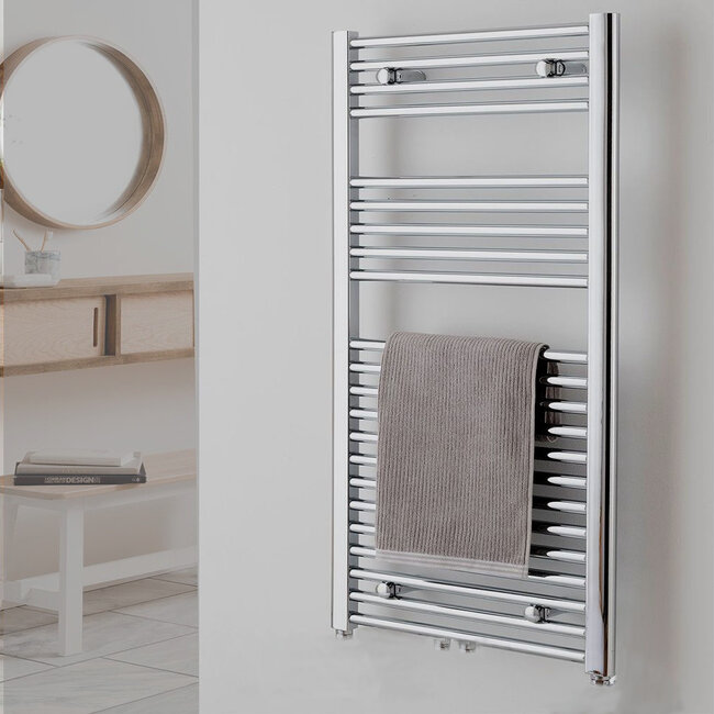 H140 x B40 cm - Handdoekradiator - Chroom