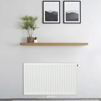 Copa H50 x B120 T33 - Paneelradiator C8 geribbelde voorzijde Wit