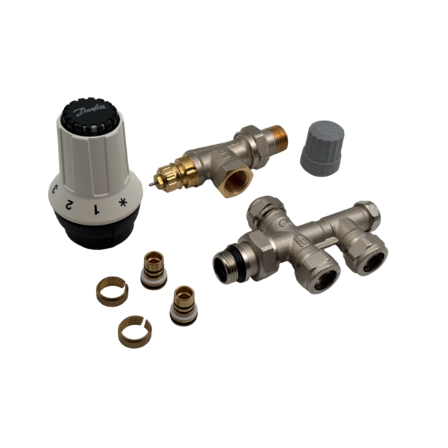 combi Danfoss thermo haaks verkeerd + GK onderblok 16mm