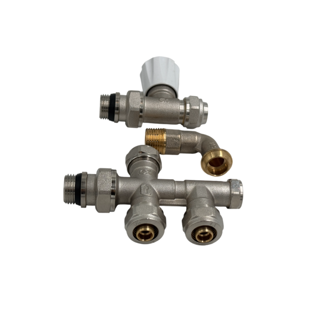 GH combi rechte kraan 15mm + onderblok 16mm