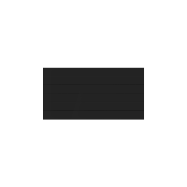 H60 x B100 T22 - Paneelradiator C6 gegroefde voorzijde Mat Zwart