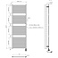 Smart WIFI elektrische handdoekradiator Gunmetal (1000 Watt)  181,7 x 60 cm