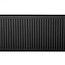 40x140 T22 - Paneelradiator C8 Geribbelde voorzijde Mat Zwart