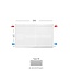 H60 x B200 T33 Paneelradiator - C4 Geribbelde voorzijde - Wit