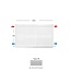 H60 x B180 T33 Paneelradiator - C4 Geribbelde voorzijde - Wit