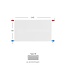 H60 x B140 T33 Paneelradiator - C4 Vlakke voorzijde - Wit