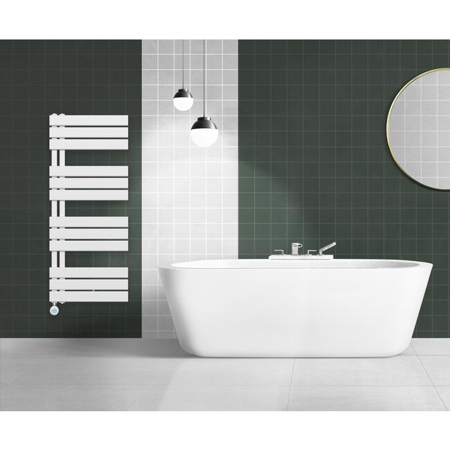 H160 x B50 cm - elektrische handdoekradiator 755W Wit