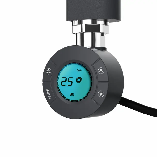 H160 x B50 cm - elektrische handdoekradiator 755W  Mat Zwart