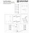 Handdoek Radiator - Midden Aansluiting - 180x50 - Wit