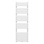 Handdoek Radiator - Midden Aansluiting - 160x50 - Wit