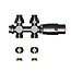 Isorad Thermostatisch Multi blok set 16 mm - Gun metal