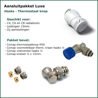 Isorad Set 5 - Zij Aansluitset Haaks - Luxe
