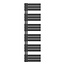H180 x B50 cm - Handdoekradiator 890W Mat Zwart