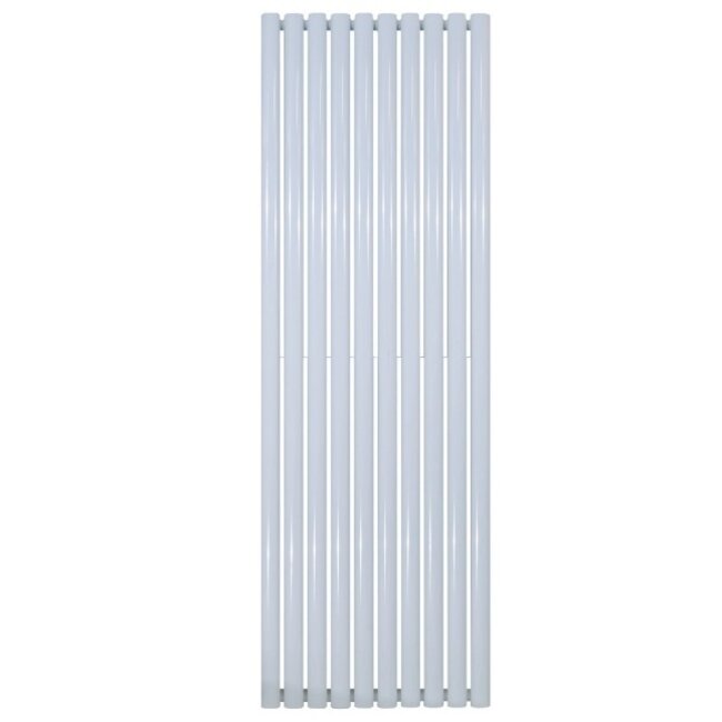 OVAL Verticale designradiator - H180 x B59 cm - midden-aansluiting wit - 2050 Watt