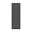 Verticale designradiator - H180 x B60 cm - middenaansluiting Zwart - 2164 Watt