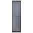 OVAL Verticale designradiator - H180 x B47 cm - midden-aansluiting Zwart - 1640 Watt
