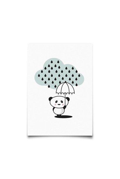 panda in the rain - kaart