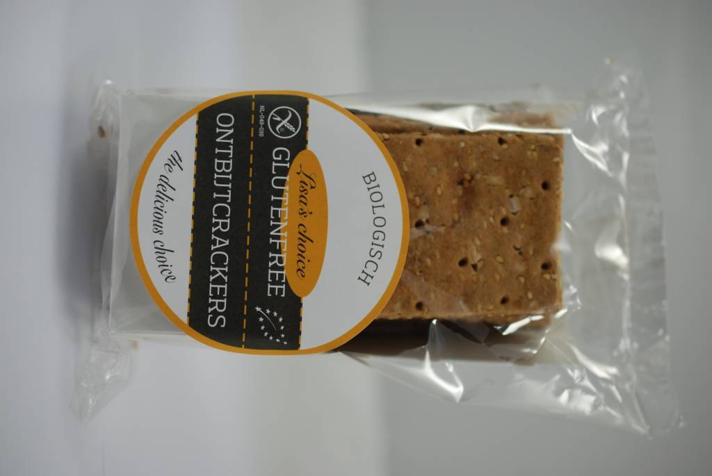 Ontbijtcrackers, biologisch glutenvrij.