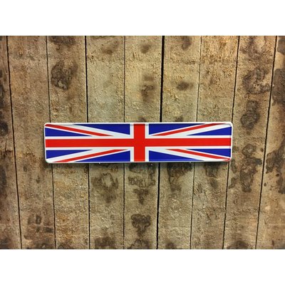 Great Britain flag kentekenplaat met naam