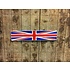 Great Britain flag kentekenplaat met naam