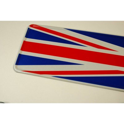 Great Britain flag kentekenplaat met naam