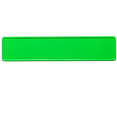 Fluor groen kentekenplaat met naam