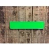 Fluor groen kentekenplaat met naam