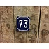 Huisnummer Blauw