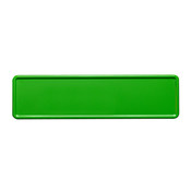 Midi Kentekenplaat fel groen met naam 34x9