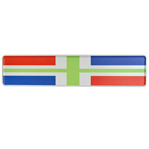 kentekenplaat Groningse vlag met naam