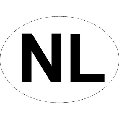 NL Sticker ovaal