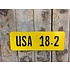 amerikaanse plaat 18:2 geel
