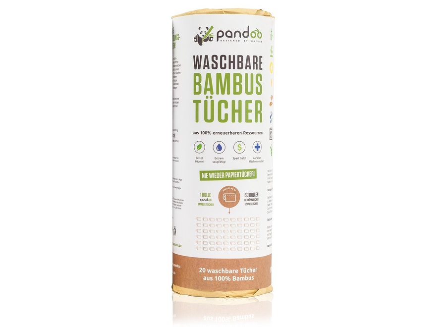 Pandoo bamboo washable kitchen paper - 1 roll