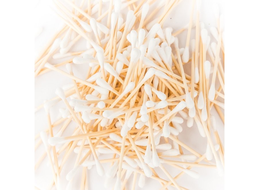 Pandoo cotton buds bamboo and organic cotton - 200 pieces