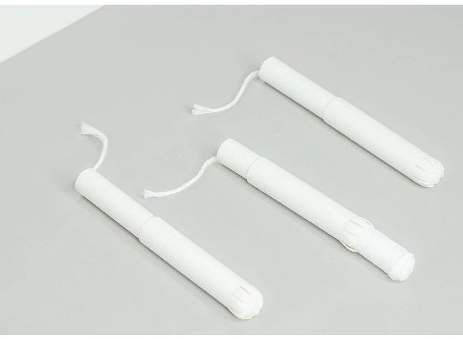 Organic Cotton tampons with biodegradable cardboard applicator - 14 in a box