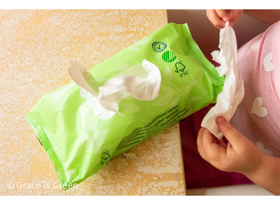 SmartKids Eco wipes - 60 wipes - Plastic free