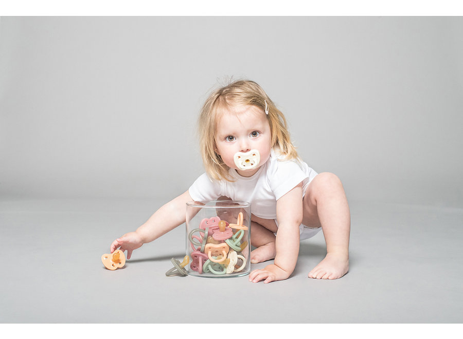 Hevea fopspeen Rond Milky White