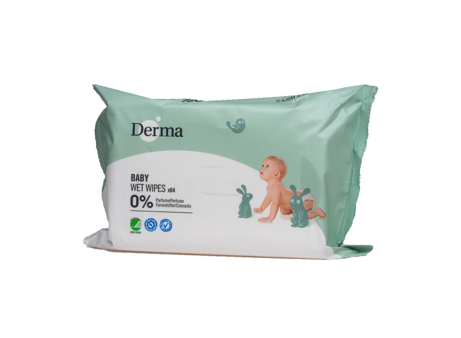 Derma Eco Baby wipes - 64 wipes